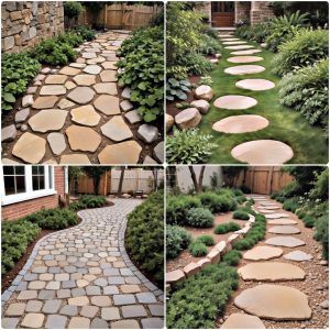 stepping stone walkway ideas