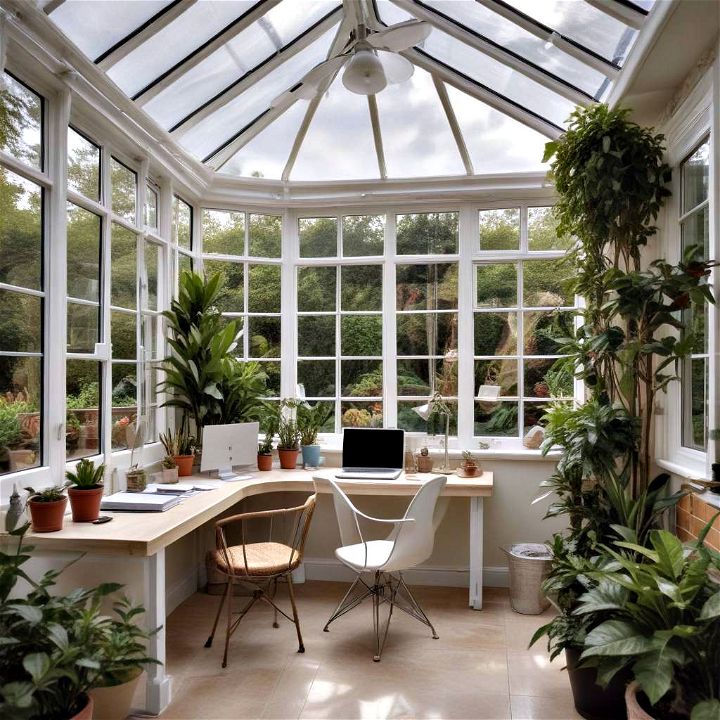 stunning home office conservatory
