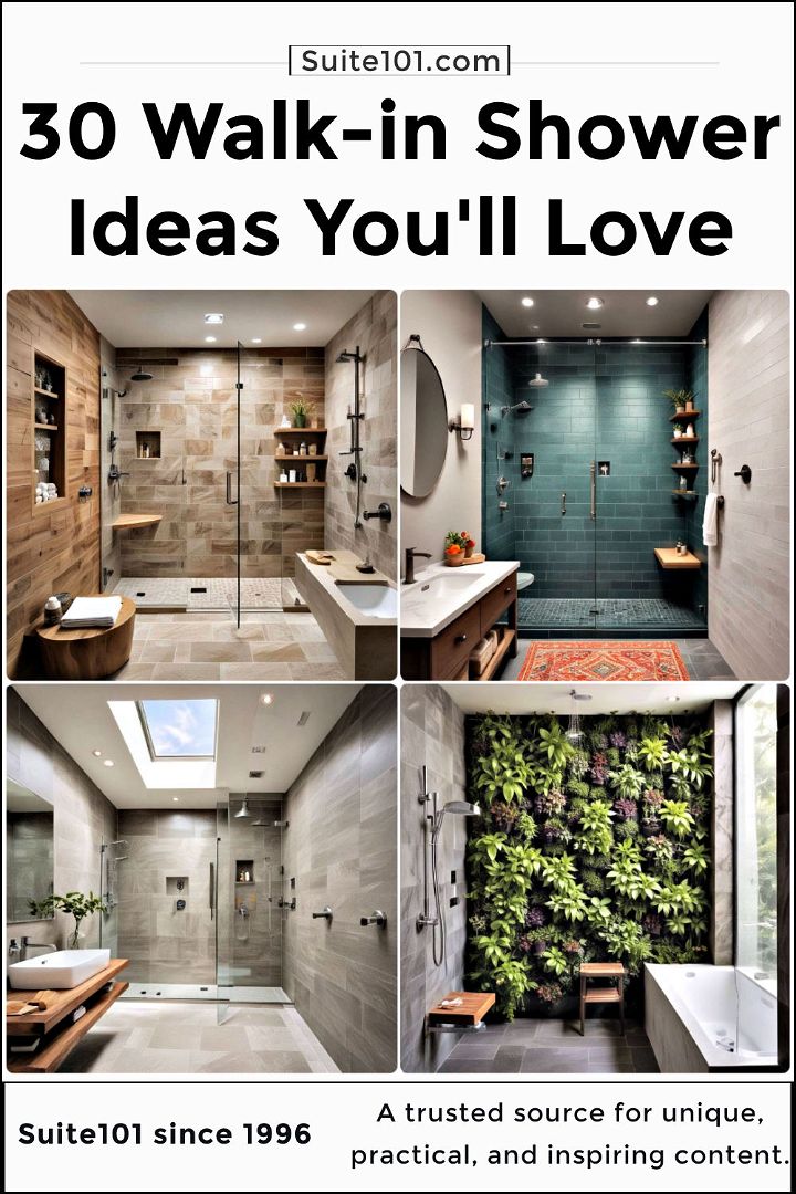 stunning walk in shower ideas