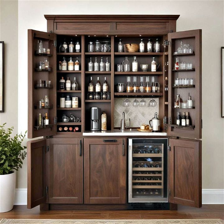 stylish and convenient beverage center