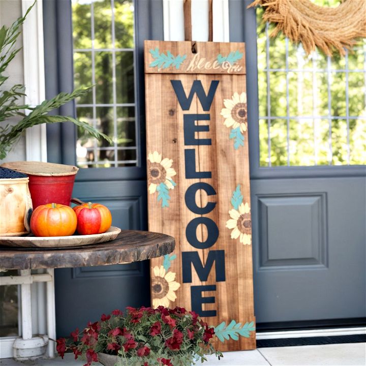 stylish and elegant welcome sign