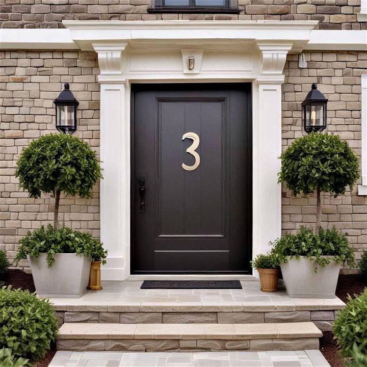 stylish and statement house number
