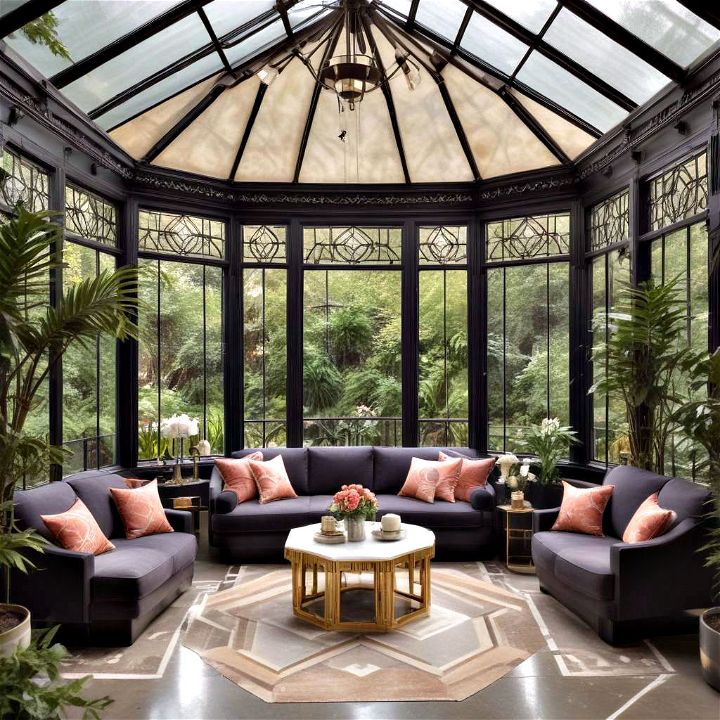 stylish art deco elegance conservatory