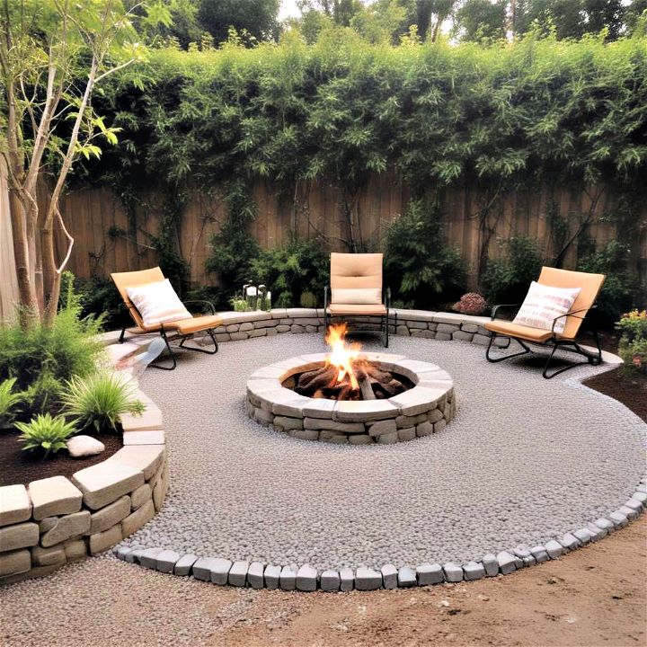 stylish inviting fire pit seating