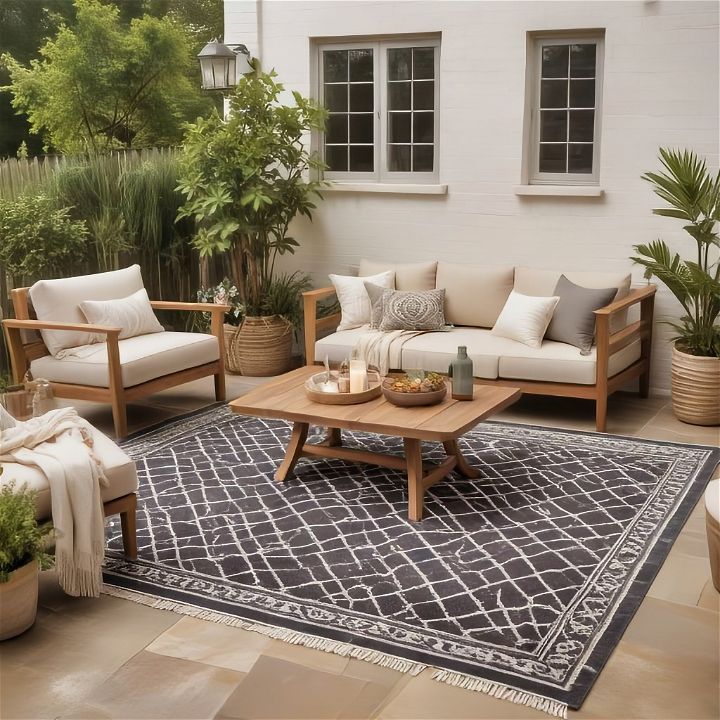 stylish outdoor rug accent
