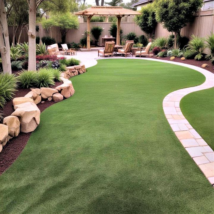 synthetic turf for a year round green look