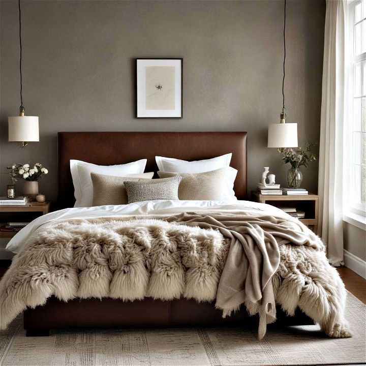 textural and inviting bedroom design