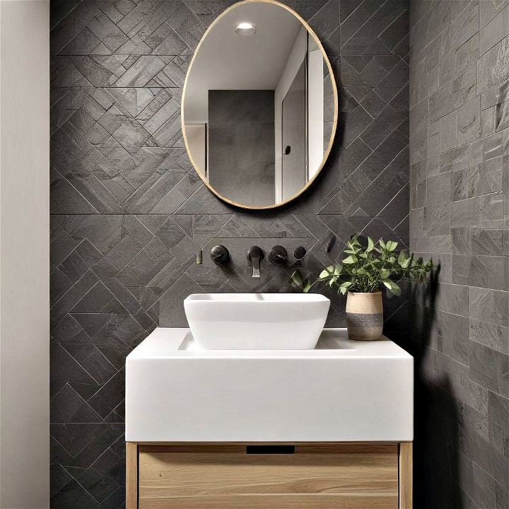 textured tiles for cloakroom