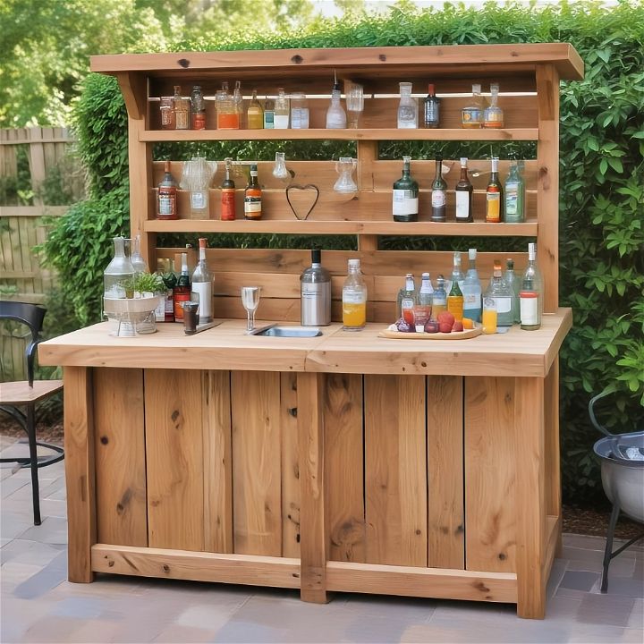 the ultimate DIY patio bar
