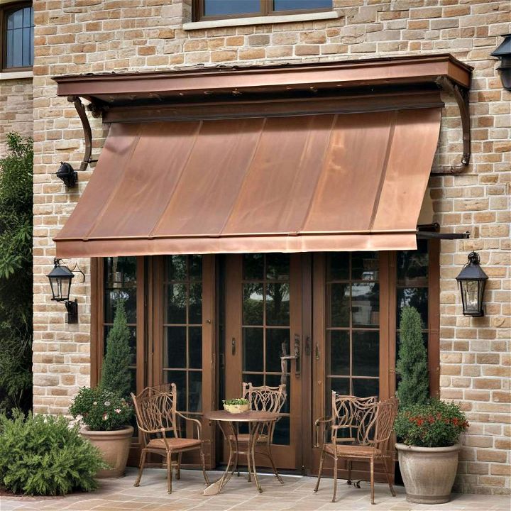 timeless copper awnings
