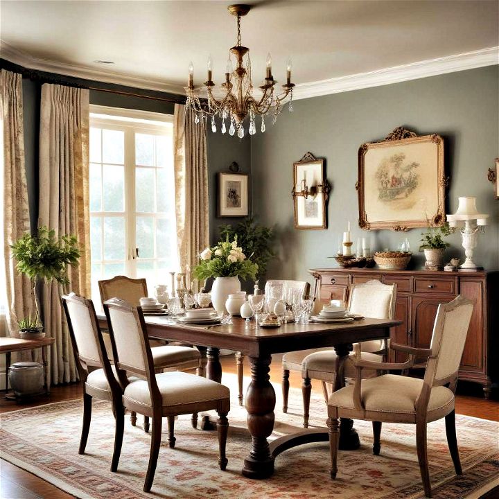 timeless elegance vintage inspired dining space