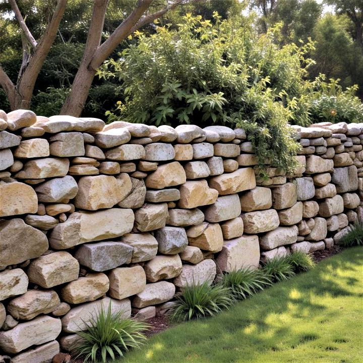 timeless rustic stone wall