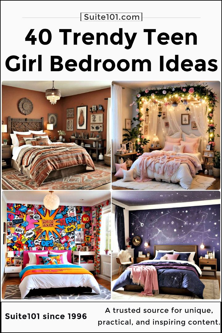 trendy teen girl bedroom ideas