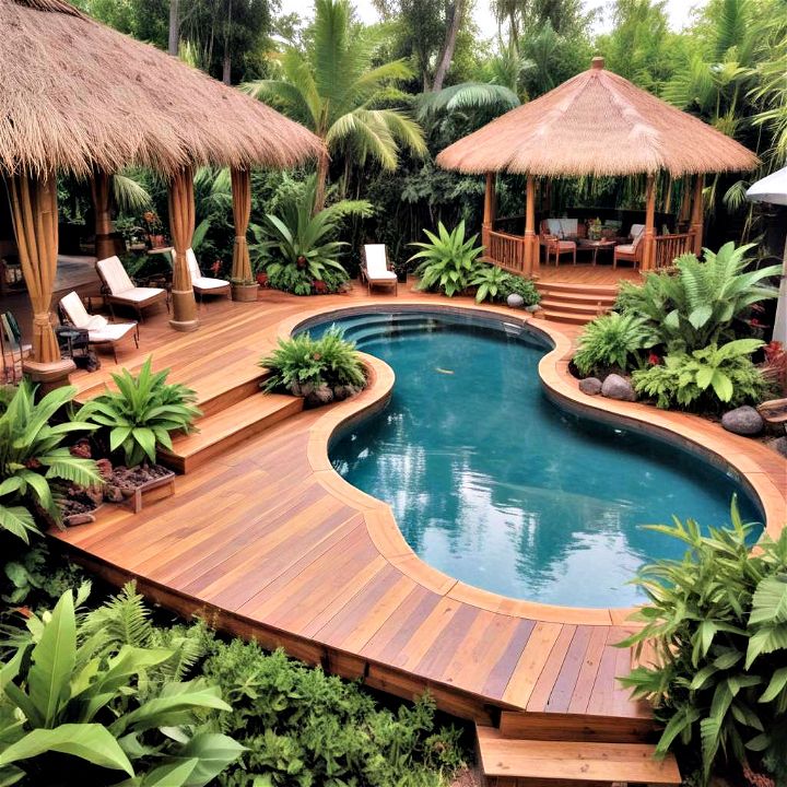 tropical paradise deck