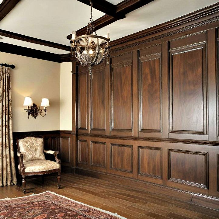 tudor style wainscoting to bring the old world charm