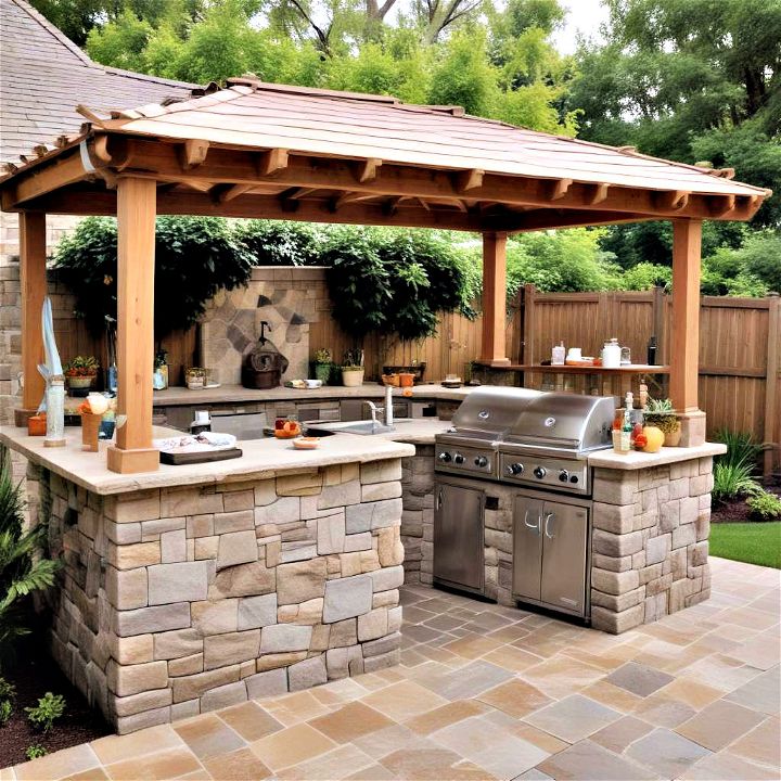 ultimate outdoor kitchen and bar