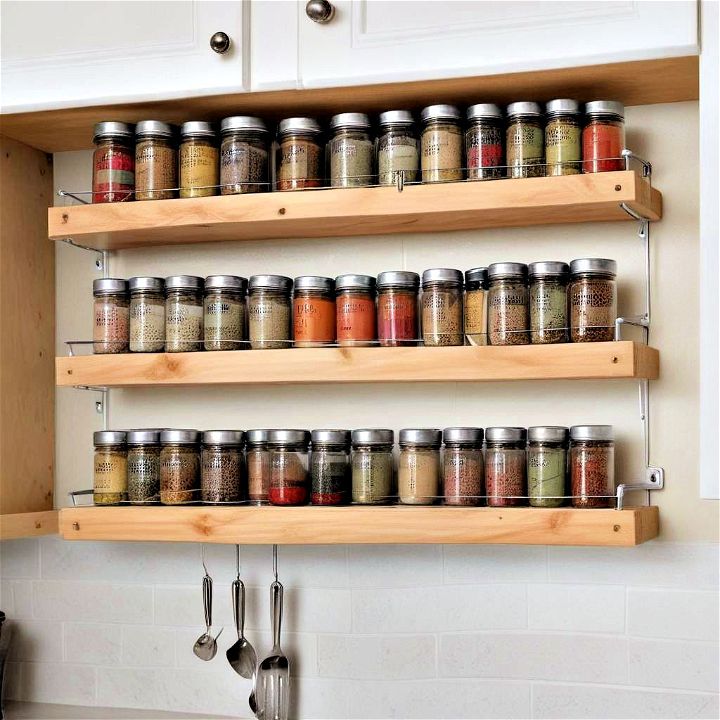 under shelf spice rack storage solution