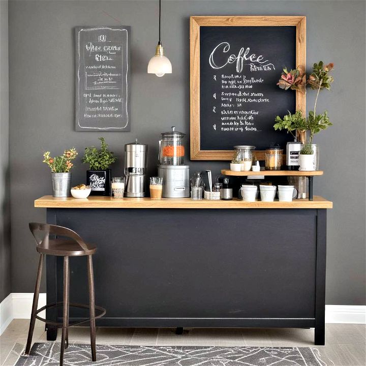 unique chalkboard coffee bar