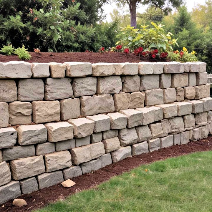unique decorative block retaining wall
