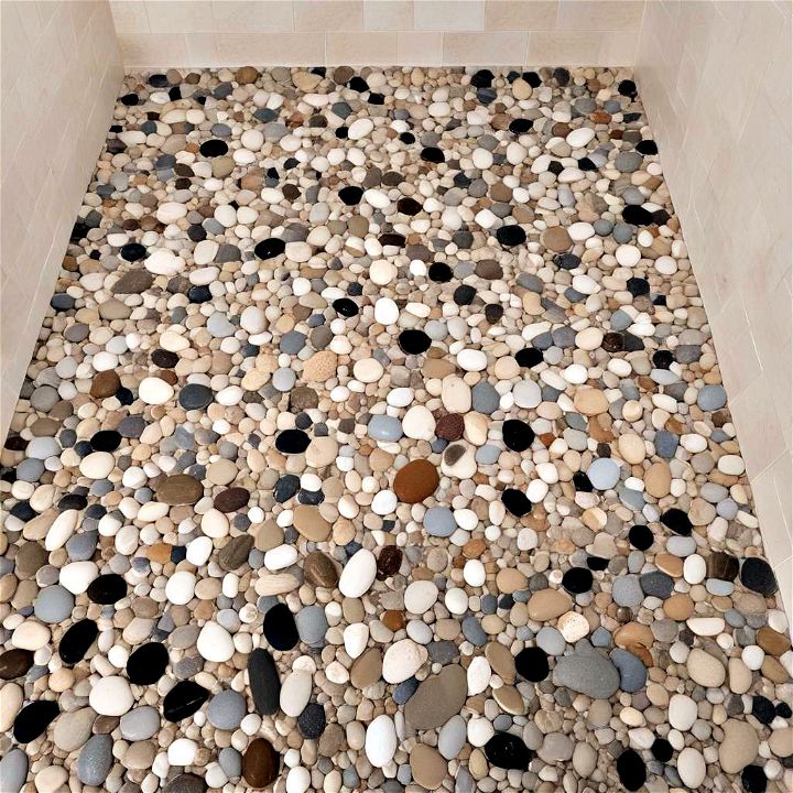 unique pebble floor texture