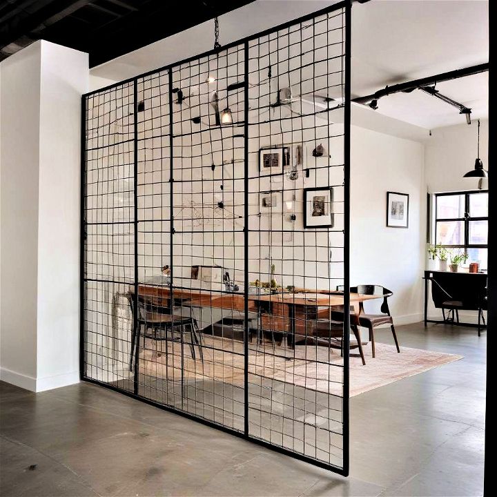 unique wired glass dividers