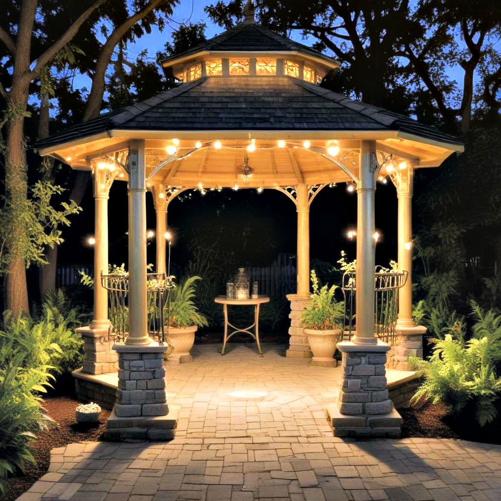 25 Gazebo Lighting Ideas For A Cozy Outdoor Ambiance 25 Gazebo Lighting Ideas For A Cozy Outdoor Ambiance