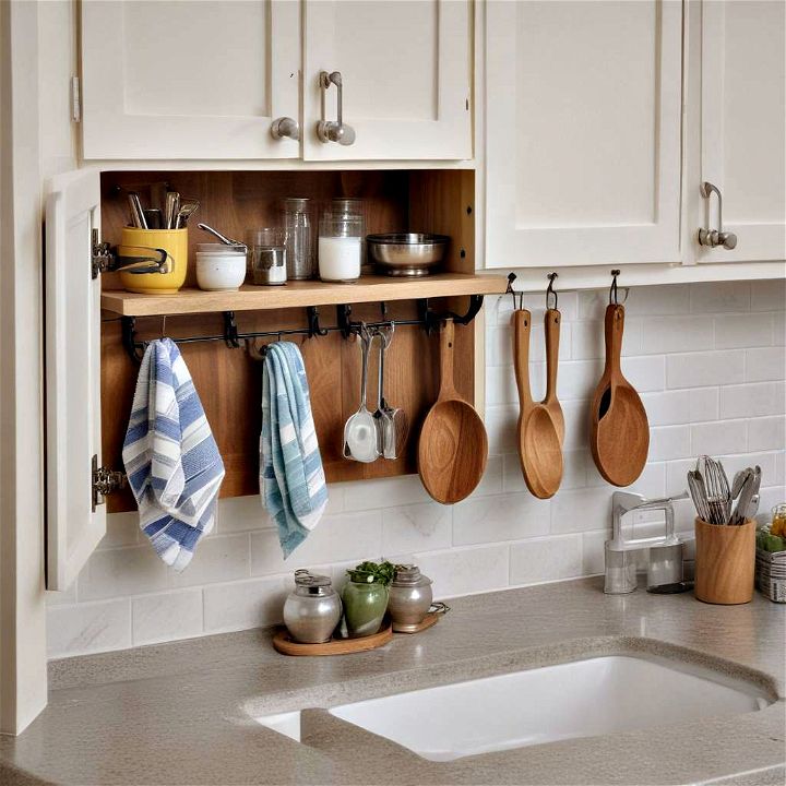 utilize the ends of cabinets