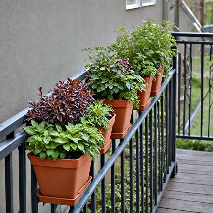 vertical garden rails to maximize green space