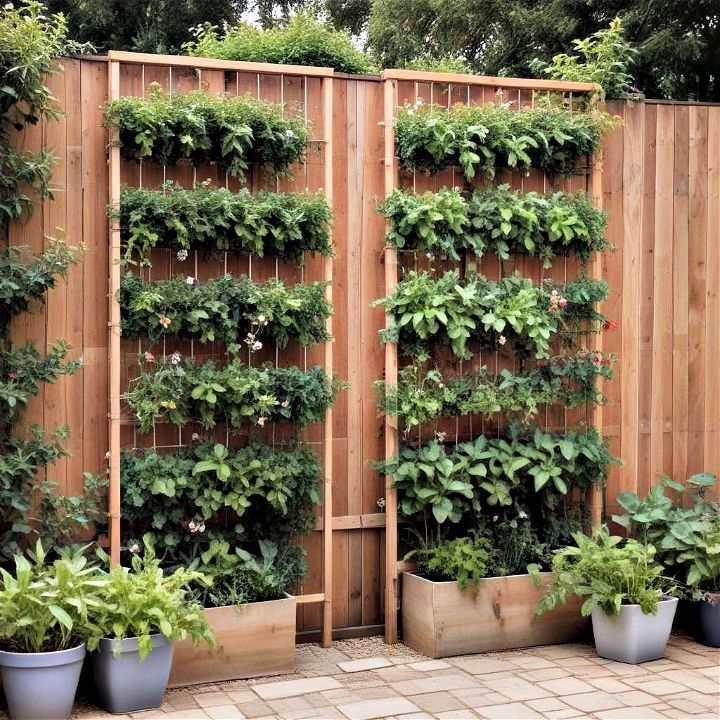 vertical gardening frame trellis