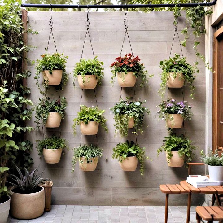 vertical hanging planters