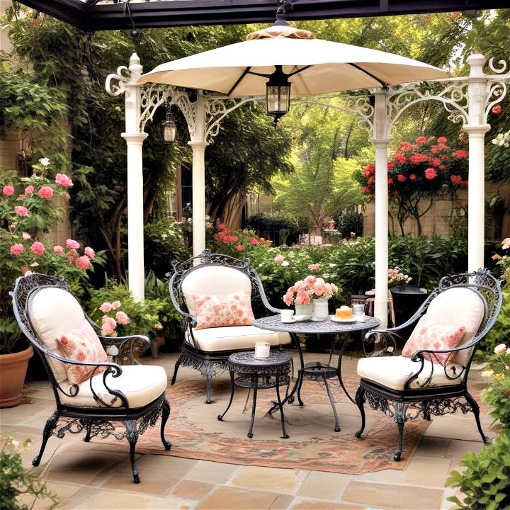 victorian inspired classic patio