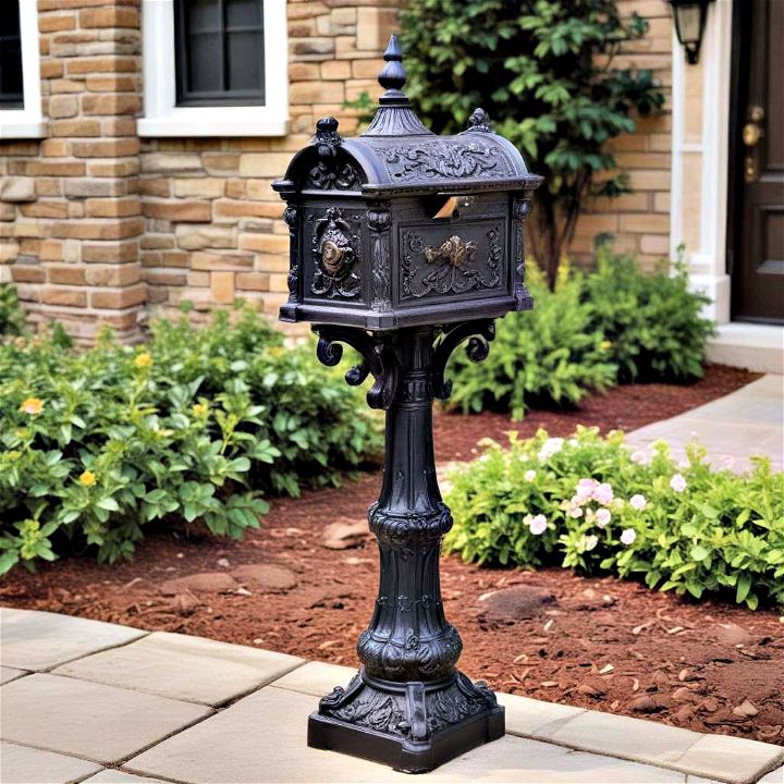 victorian inspired pedestal mailbox post