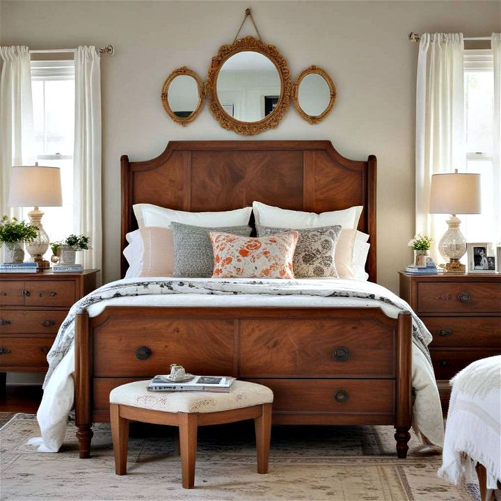 vintage eclectic charming bedroom