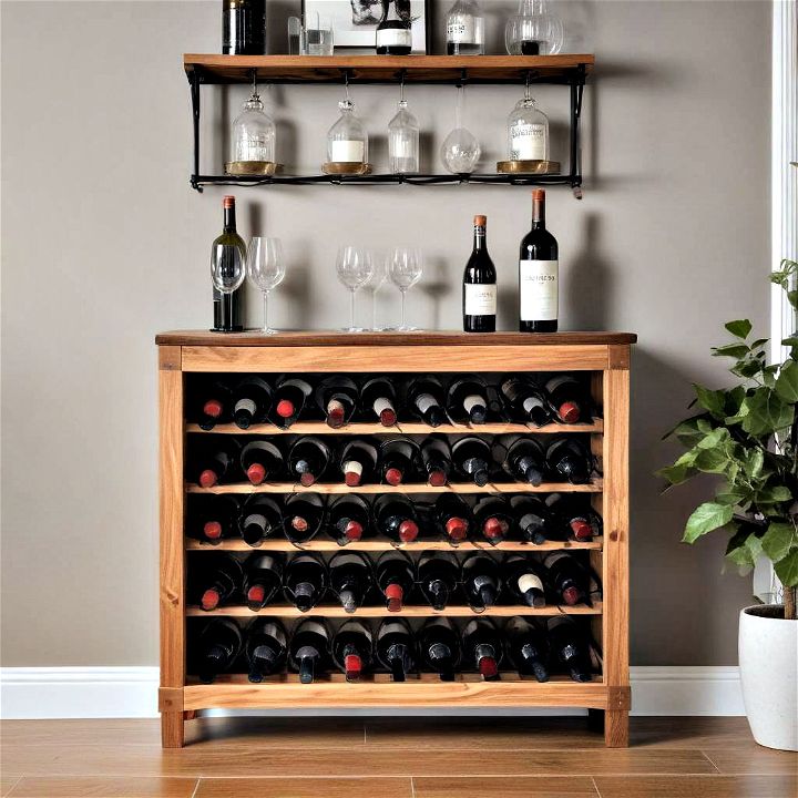 wine rack to keep your collection organized