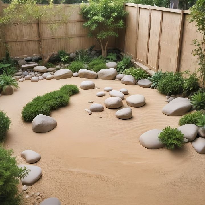 zen garden for reflection and meditation