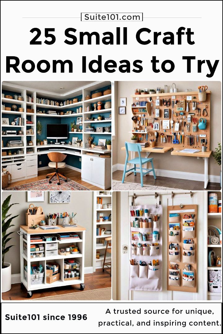 25 small craft room ideas to try