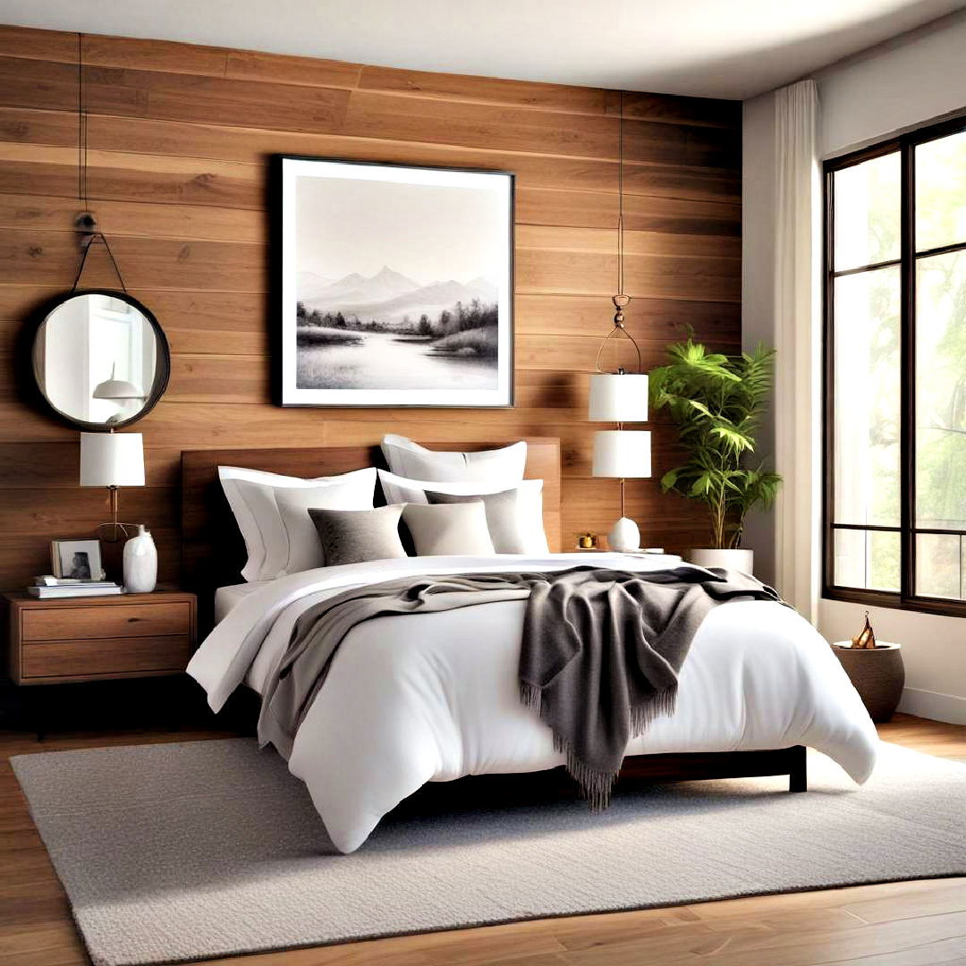 Contemporary cozy Organic bedroom