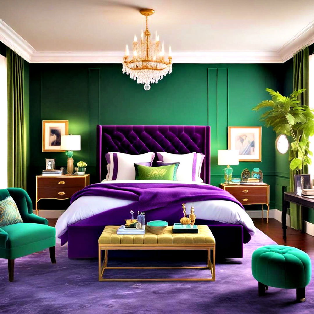 Opulent Jewel Tones bedroom