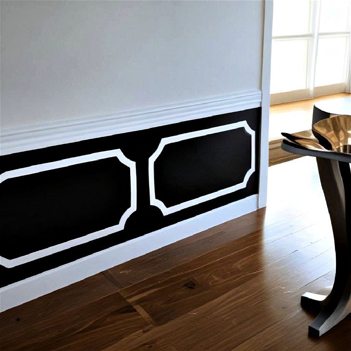 abstract design chair rail