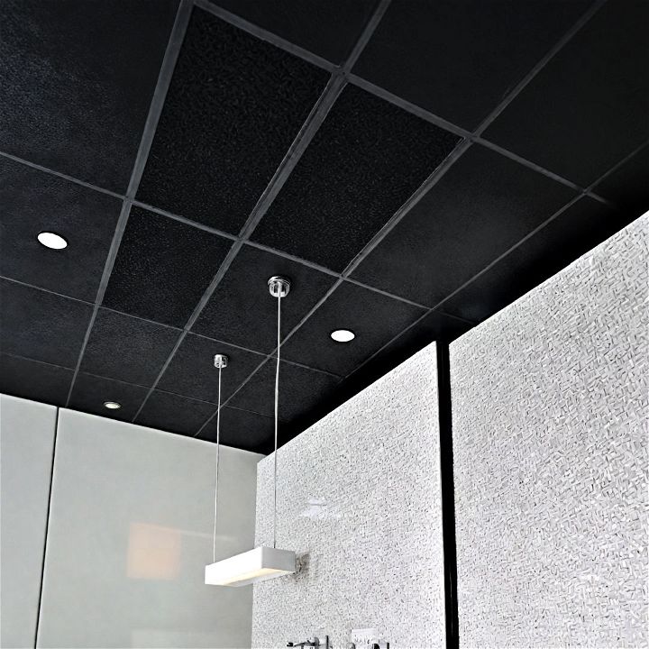 acoustic ceiling tiles to have a quieter experience