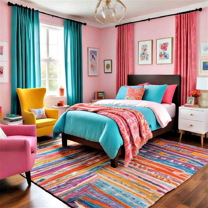add colorful accents to your tween s room