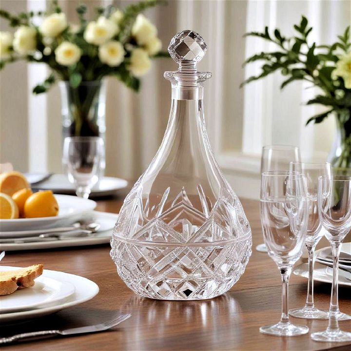 add elegance with a crystal decanter