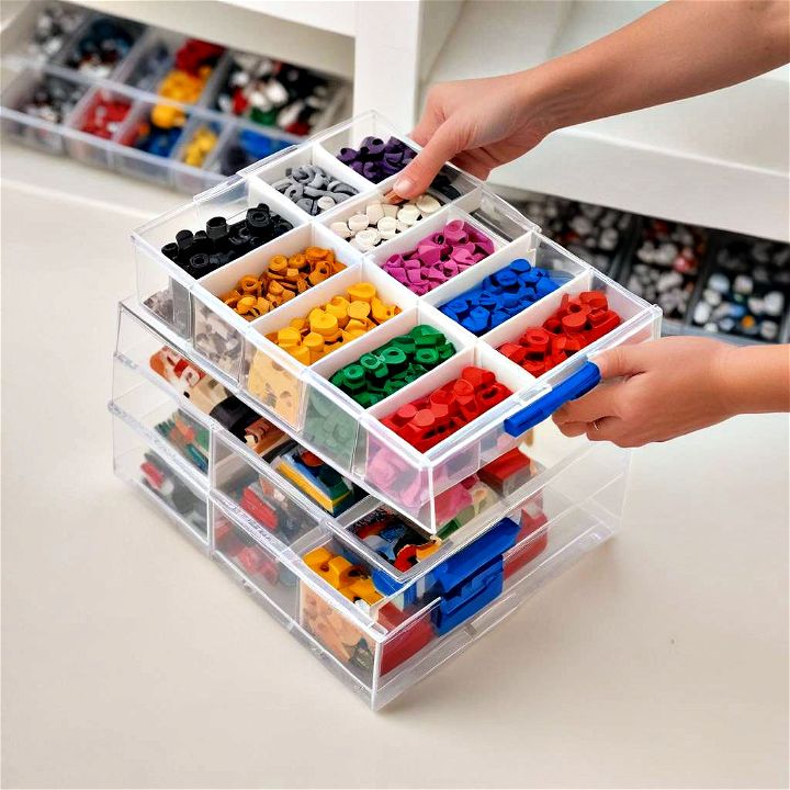 adjustable compartment boxes incredibly versatile for lego enthusiasts