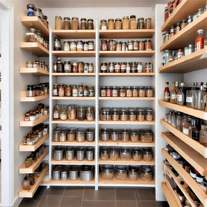 adjustable shelving for pantry solution