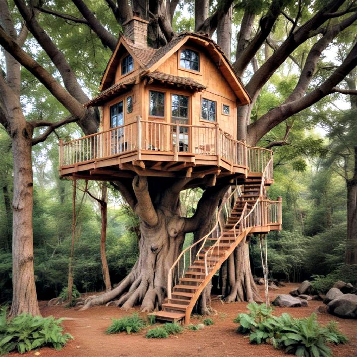 adventure themed treehouse
