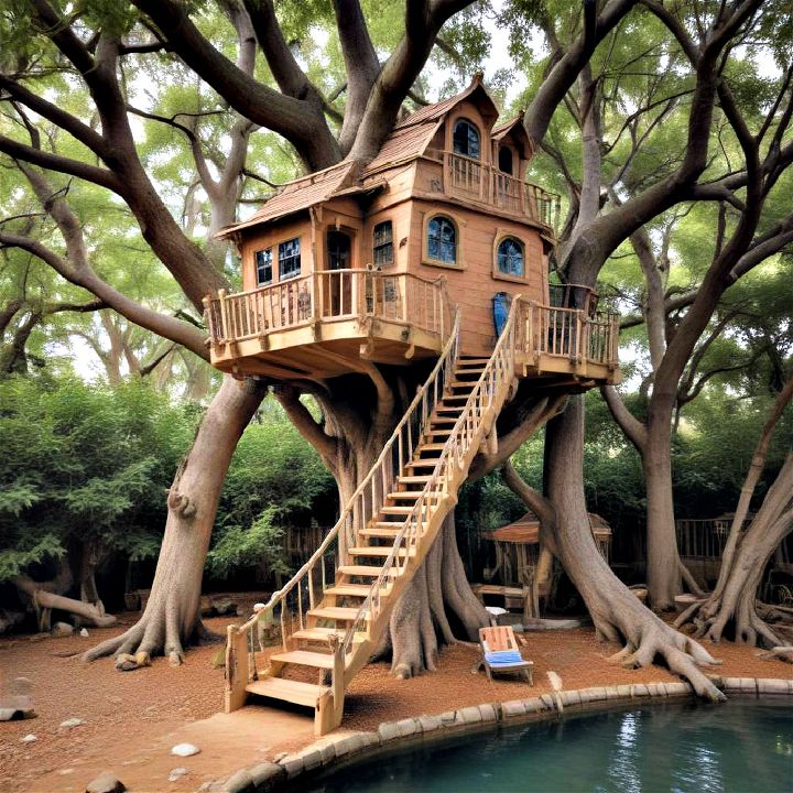 adventures with a pirate ship treehouse anchored in your backyard