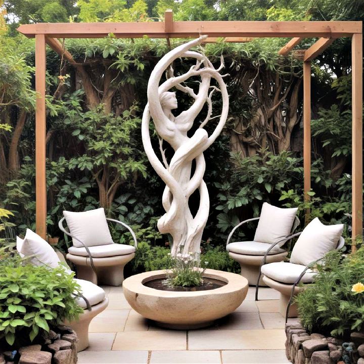 aesthetic garden sculpture