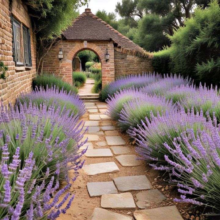 aromatic delight lavender lined walkways