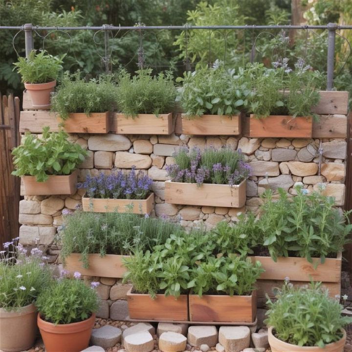 aromatic herb garden for relaxation
