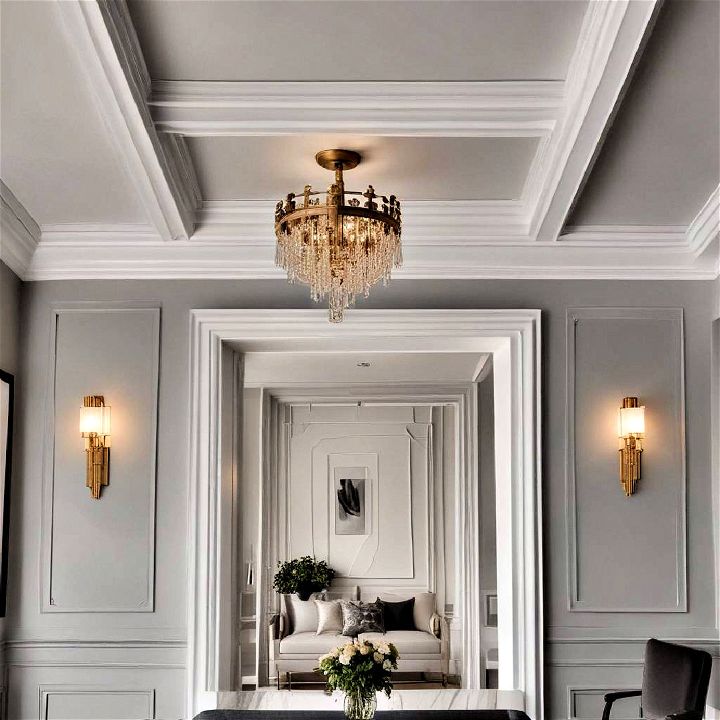 art deco glamour for crown molding